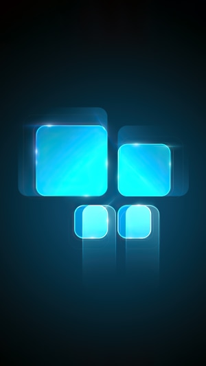 Windows 11 4K abstract blue squares