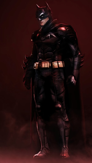 Robert Pattinson as Batman from The Batman artwork