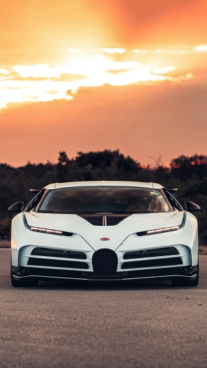 Bugatti Centodieci Supercar at Sunset