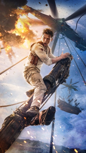 Nathan Drake from Uncharted on a ship