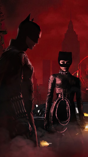 Batman and Catwoman from The Batman 4K