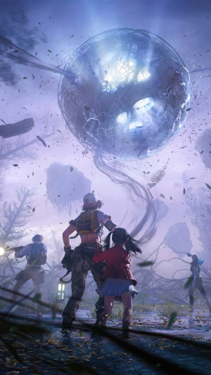 LifeAfter: Characters Confronting a Glowing Orb