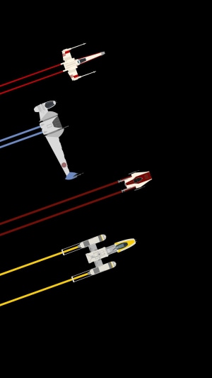 Star Wars Rebel Alliance starfighters in space