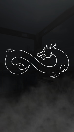 Dragon infinity symbol logo
