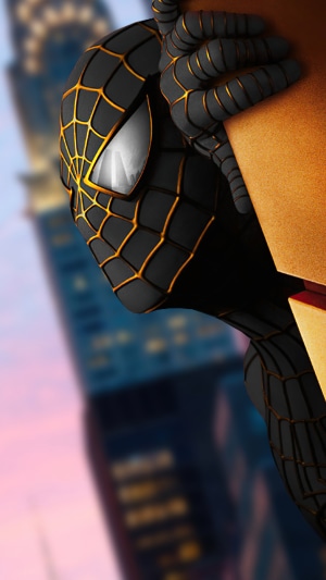 Black Spiderman from Marvel