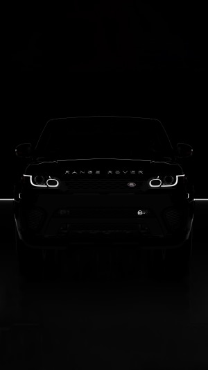 Range Rover car in the dark