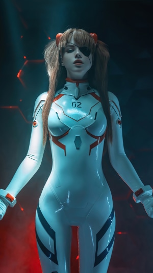 Asuka Langley Soryu from Neon Genesis Evangelion Cosplay