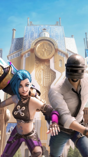 Jinx from League of Legends and PUBG character