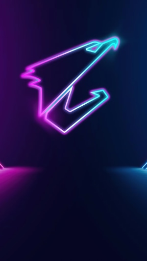 Aorus neon logo 4K