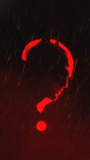 The Batman Question Mark Poster 4K