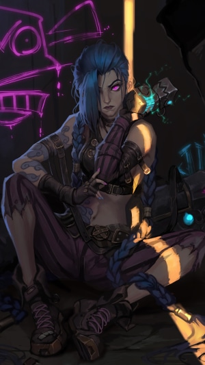Jinx from Arcane League of Legends