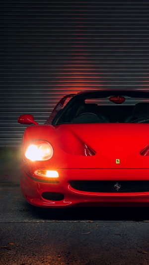 Red Ferrari F50 sports car