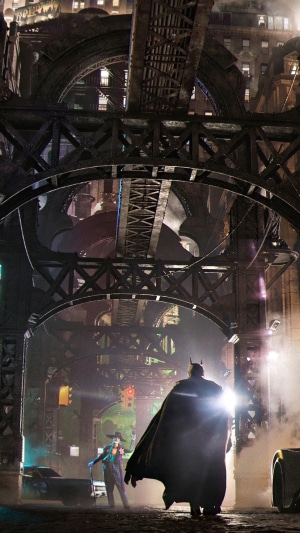 Batman and Joker in Gotham City