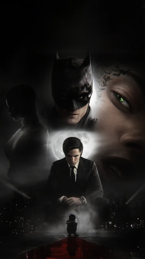 The Batman and Catwoman from The Batman movie