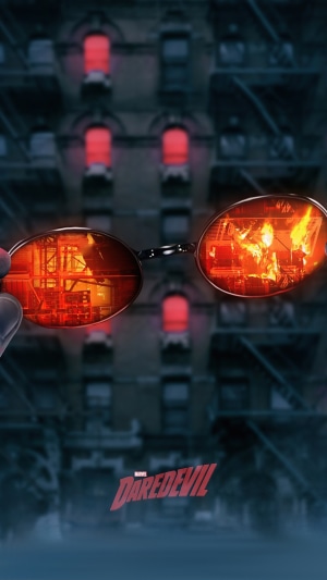 Daredevil TV Show Poster with Sunglasses