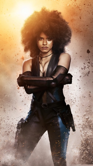Domino from Deadpool 2 in Action