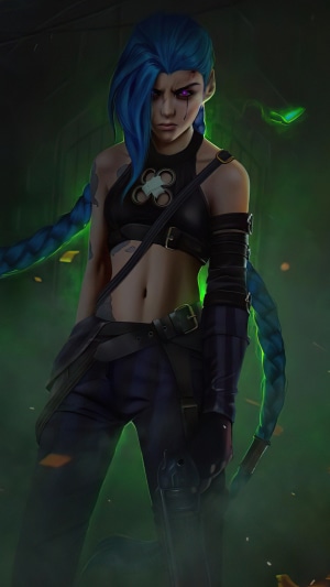 Jinx from Arcane League of Legends 4K