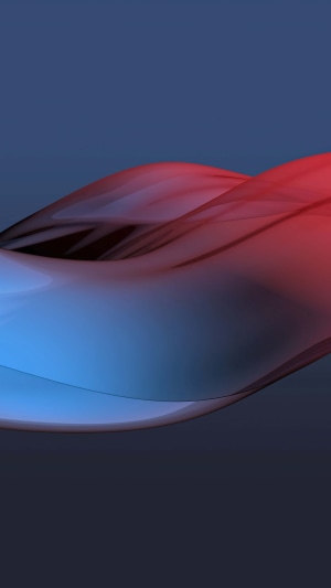 Abstract digital art with red and blue waves