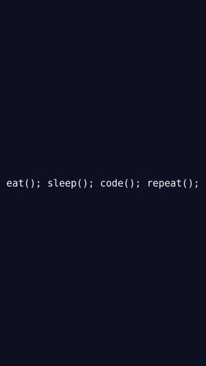 Code typography eat sleep code repeat 4K