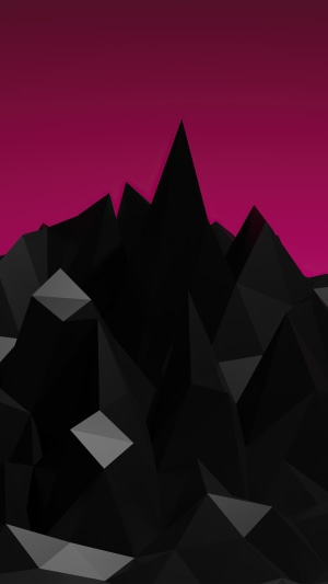 Abstract Polygon Mountains 4K