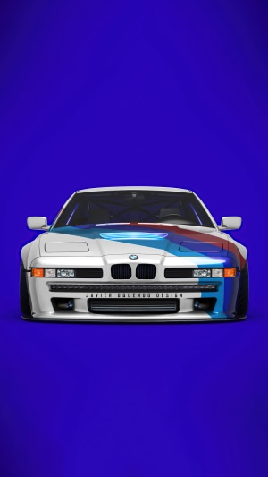 BMW M stripes digital art