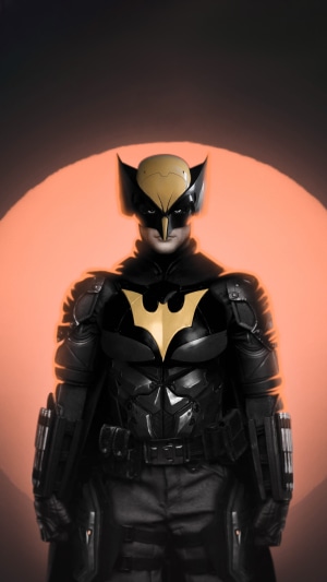 Wolverine Batman Hybrid Character Artwork