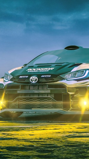 Toyota GR Yaris Rally Car with Rockstar Energy Livery