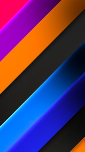 Abstract diagonal stripes of pink, purple, orange, and blue