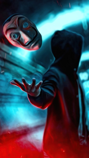 Hacker with Anonymous mask in digital art