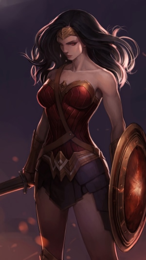 Wonder Woman artwork by an artist on Artstation