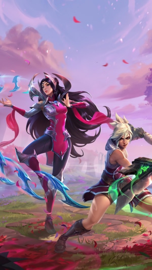 Irelia and Riven from League of Legends