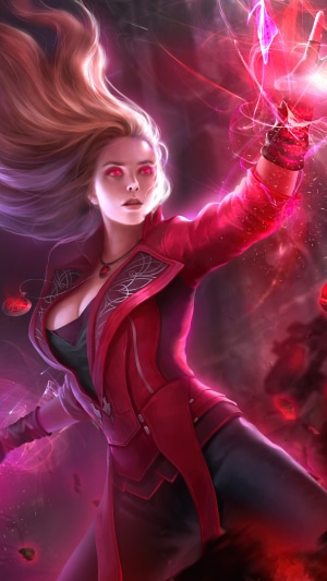 Scarlet Witch artwork by an artist on Artstation
