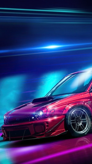 Red Subaru Impreza WRX STI in Need for Speed