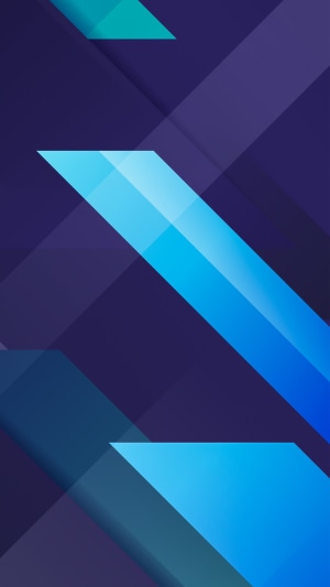 Abstract geometric shapes with blue and teal gradients