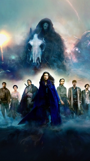 The Wheel of Time characters with a spectral rider