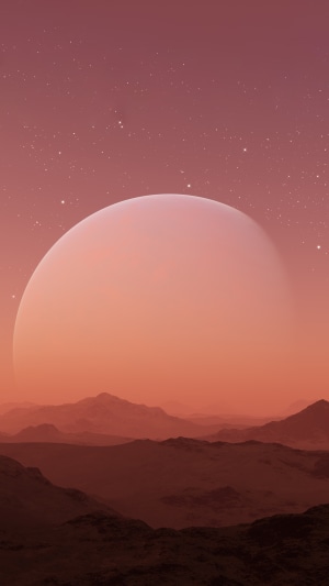 Digital artwork of a planet in a digital universe