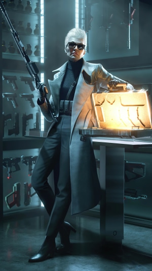 Rogue Company character with sniper rifle and briefcase
