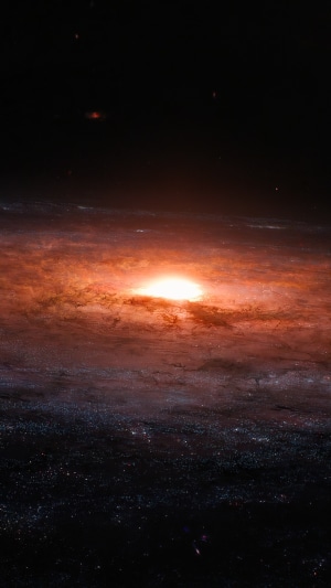 Digital artwork of a galaxy in space