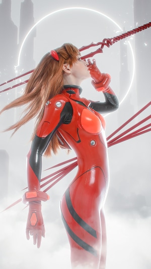Asuka Langley Soryu from Neon Genesis Evangelion Cosplay