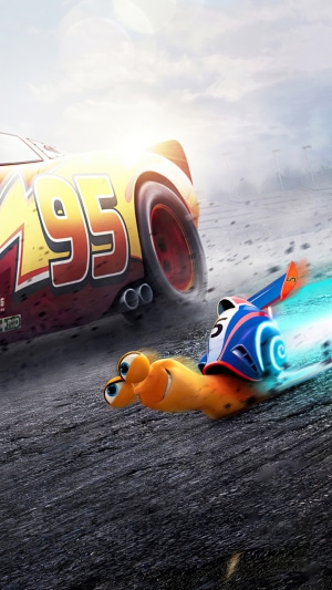 Lightning McQueen and Turbo racing