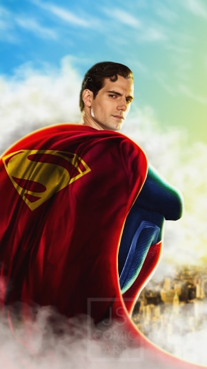 Superman artwork by JS Comic Art