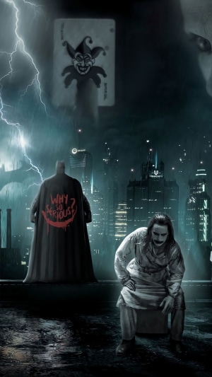 Batman and Joker from DC Comics 4K