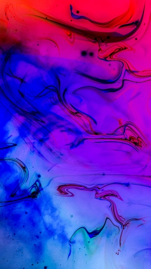 Abstract artwork with swirling colors