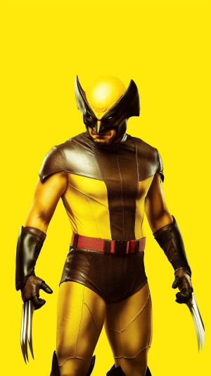 Wolverine in his classic yellow and brown suit