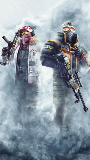 Two soldiers from Warface Breakout in smoke
