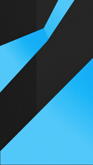 Abstract blue and black geometric shapes 4K
