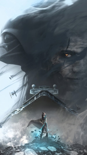 Ahsoka Tano and Darth Sidious from Star Wars