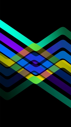 Abstract geometric lines with overlapping colors