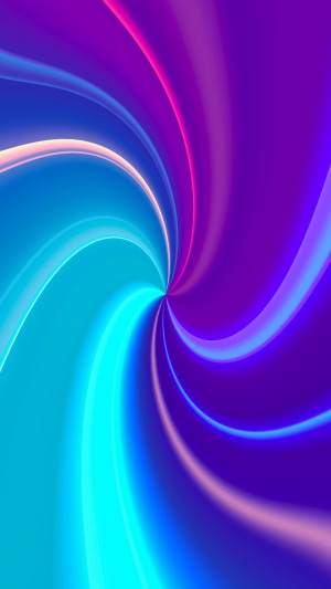 Abstract digital art with swirling neon lights