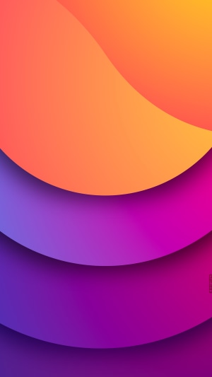 Abstract digital art with layered waves of color